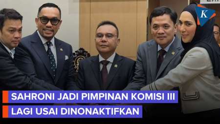 Sahroni Jadi Wakil Ketua Komisi III DPR Lagi Setelah Dinonaktifkan Karena Langgar Etik