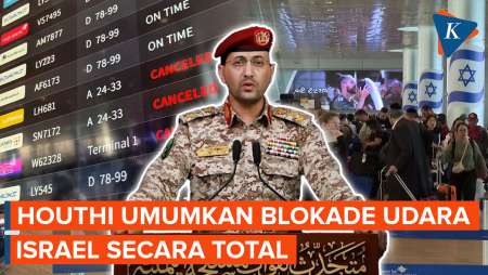 Houthi Umumkan Blokade Udara Israel Usai Serangan Rudal di Bandara Ben Gurion