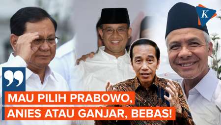 Jokowi: Pilih Prabowo, Anies atau Ganjar, Beda Pilihan Itu Wajar...