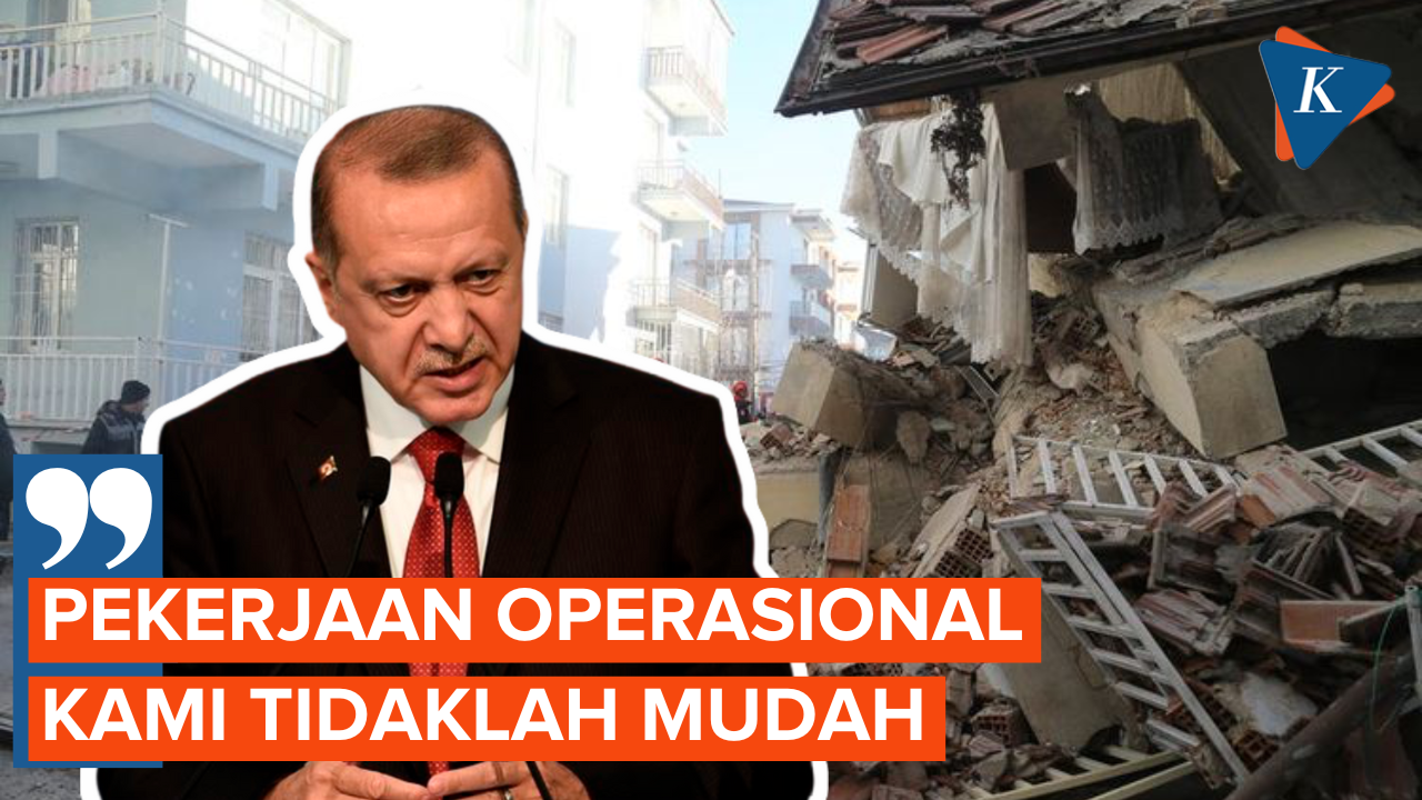 Erdogan Akui Pemerintahannya Lamban Tangani Gempa