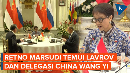 Pertemuan 6 Mata Menlu Rusia, Indonesia, dan Delegasi China