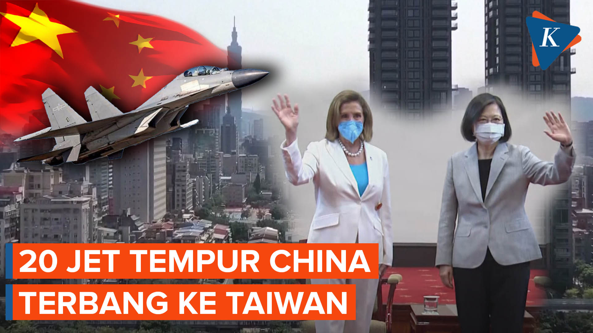 China Kirim 20 Jet Tempur ke Zona Pertahanan Udara Taiwan Menyusul Kunjungan Nancy Pelosi