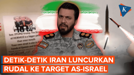 Detik-detik Iran Lancarkan Gelombang Serangan Baru ke Target AS-Israel