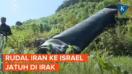 Penampakan Rudal Iran yang Ditembakkan ke Israel Jatuh di Distrik Soran Irak