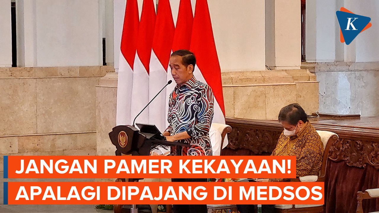 Jokowi Tegur Keras Pejabat yang Suka Pamer Kekayaan di Medsos