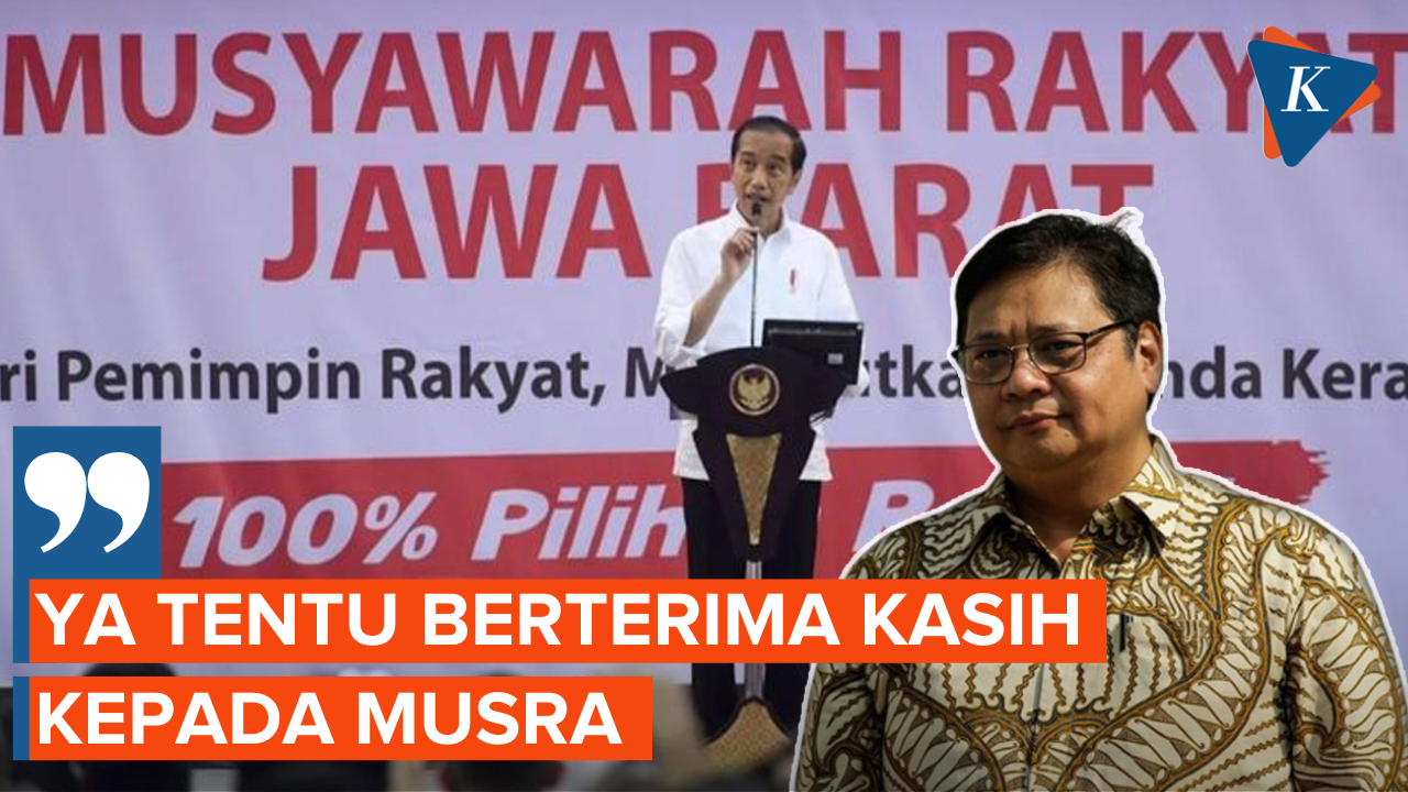 Respons Airlangga Hartarto Usai Namanya Masuk Bursa Capres Versi Musra