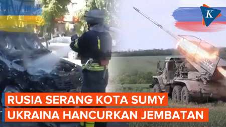 Rusia Serang Kota Sumy, Ukraina Balas Hancurkan Jembatan Krimea