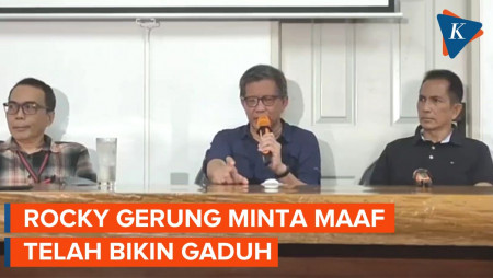 Hina Jokowi, Rocky Gerung Minta Maaf Telah Bikin Gaduh