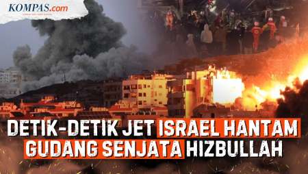 Detik-detik Jet Israel Hantam Lebanon, Targetkan Gudang Senjata Hizbullah