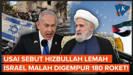 Netanyahu Bilang Hizbullah Sudah Lemah, Langsung Dibalas 180 Roket! 