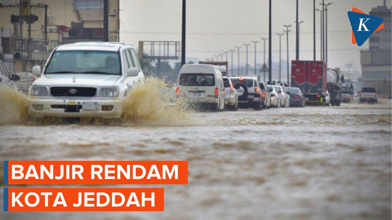 Jeddah Diterjang Banjir, Sekolah Ditutup Penerbangan Ditunda