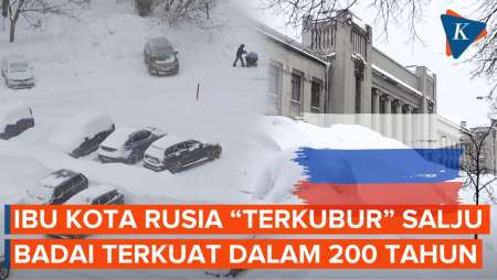 Moskwa Rusia Dihantam Badai Salju Terparah dalam 200 Tahun Terakhir