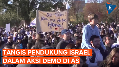 Warga AS Pendukung Israel Demo Besar-besaran di Washington