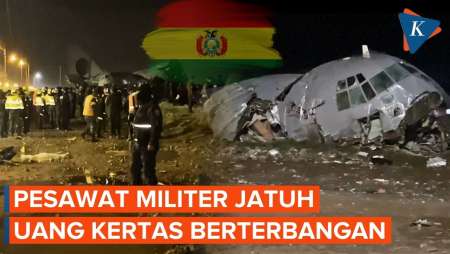 Pesawat Militer Angkut Uang Jatuh Di Bolivia, Warga Berhamburan Berebutan