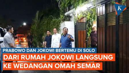 Momen Prabowo dan Jokowi Bertemu di Solo, Wedangan di Omah Semar