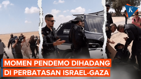 Momen Pengunjuk Rasa di Israel Diadang Polisi-Tentara Saat Dekati Perbatasan Gaza