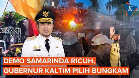 Demo Kaltim Ricuh, Gubernur Rudy Mas'ud Tak Temui Massa