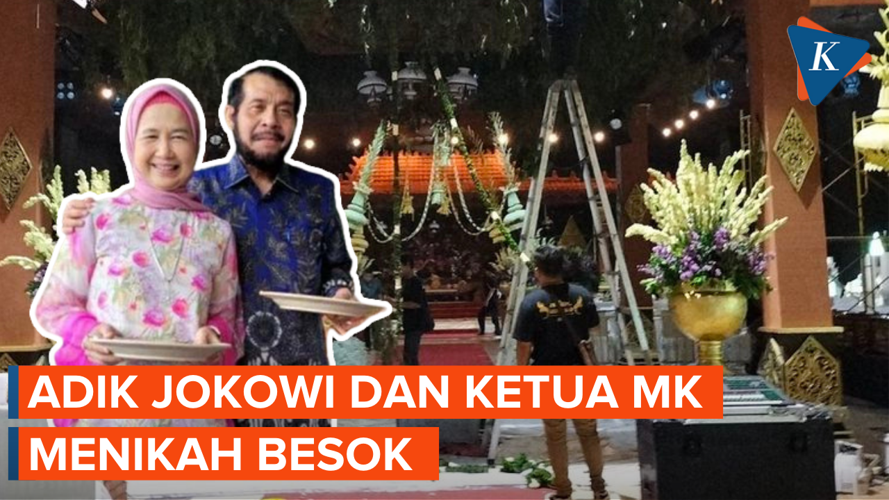 Suasana Persiapan Pernikahan Ketua MK dan Adik Presiden Jokowi