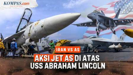 Jet Tempur AS Beraksi di Dek USS Abraham Lincoln