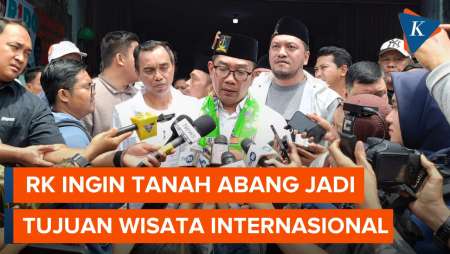 Usai Blusukan, RK Ingin Tanah Abang Jadi Wisata Internasional