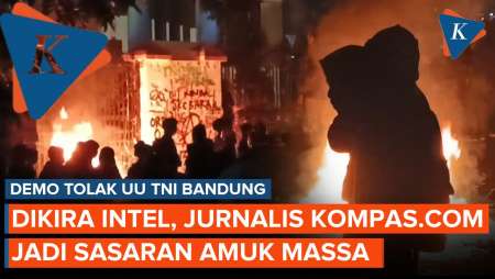 Dituduh Intel, Jurnalis Kompas.com Dipukuli saat Liput Demo UU TNI Bandung