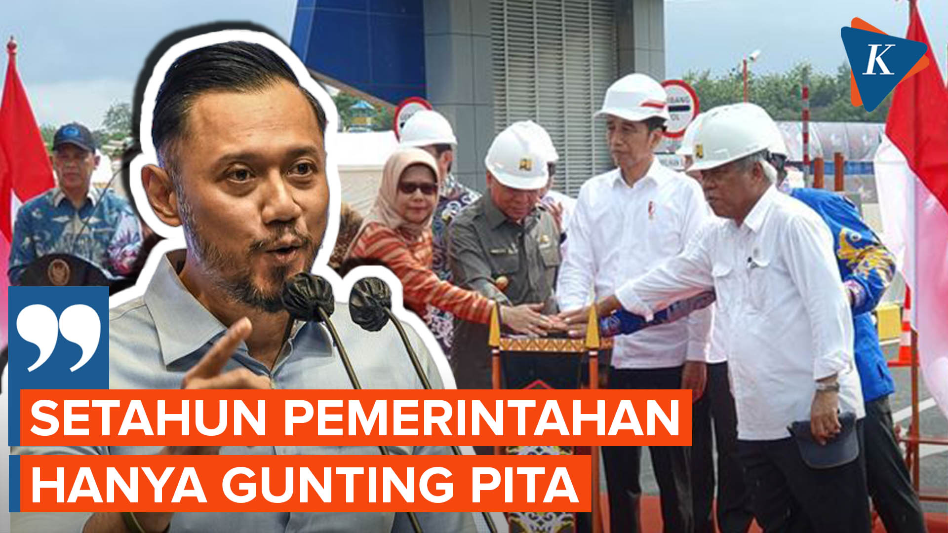 AHY Sindir Jokowi Hanya Gunting Pita, Sebut Seluruh Infrastruktur Sudah Dibangun Zaman SBY