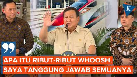 Prabowo: Apa Itu Ribut-ribut Whoosh, Saya Tanggung Jawab Semuanya