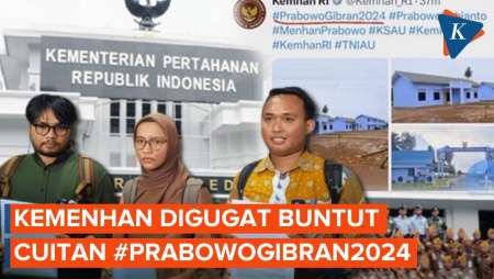 Kemenhan Dilaporkan ke Bawaslu soal Twit Gunakan Tagar Prabowo-Gibran 2024