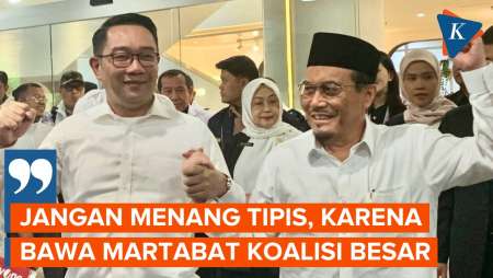 RK Targetkan Menang Satu Putaran: Jangan Menang Tipis, Martabat Koalisi Besar