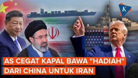 Trump Klaim AS Tangkap Kapal Yang Bawa "Hadiah" Dari China Untuk Iran
