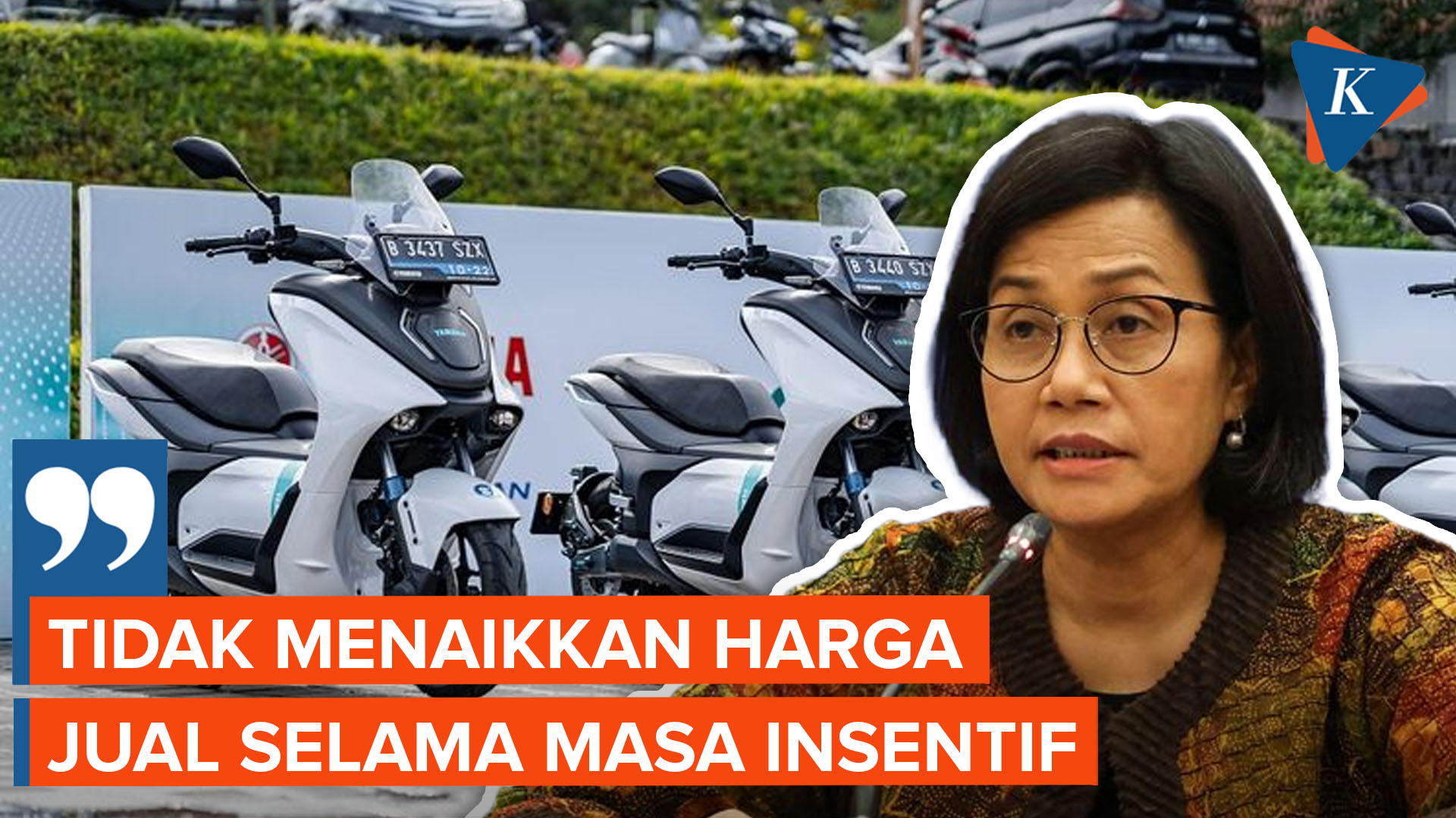 Sri Mulyani Larang Produsen Motor Listrik Kerek Harga Selama Subsidi