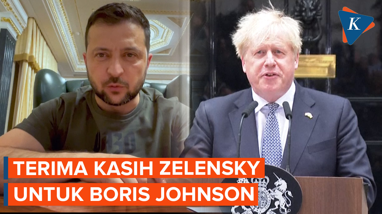 Zelensky Berterima Kasih Atas Dukungan Boris Johnson