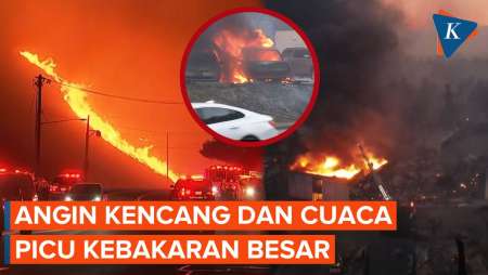 Badai Angin Santa Ana dan Iklim Picu Kobaran Api di Los Angeles Sulit Padam