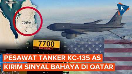 Pesawat Tanker AS Nyalakan Sinyal Bahaya Di Dekat Qatar, Ada Apa?