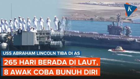 Kapal Induk AS Pulang Dari Perang Iran, 8 Awak Sempat Coba Bunuh Diri