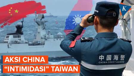Bikin Panas! 2 Kapal Induk dan Puluhan Armada Militer China 