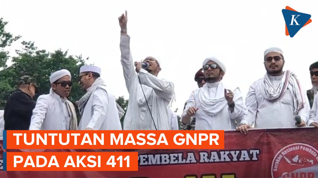 Massa Aksi 411 Tuntut Jokowi Mundur dari Jabatan
