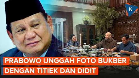 Tanpa Caption, Prabowo Unggah Foto Buka Bersama Titiek Soeharto dan Didit