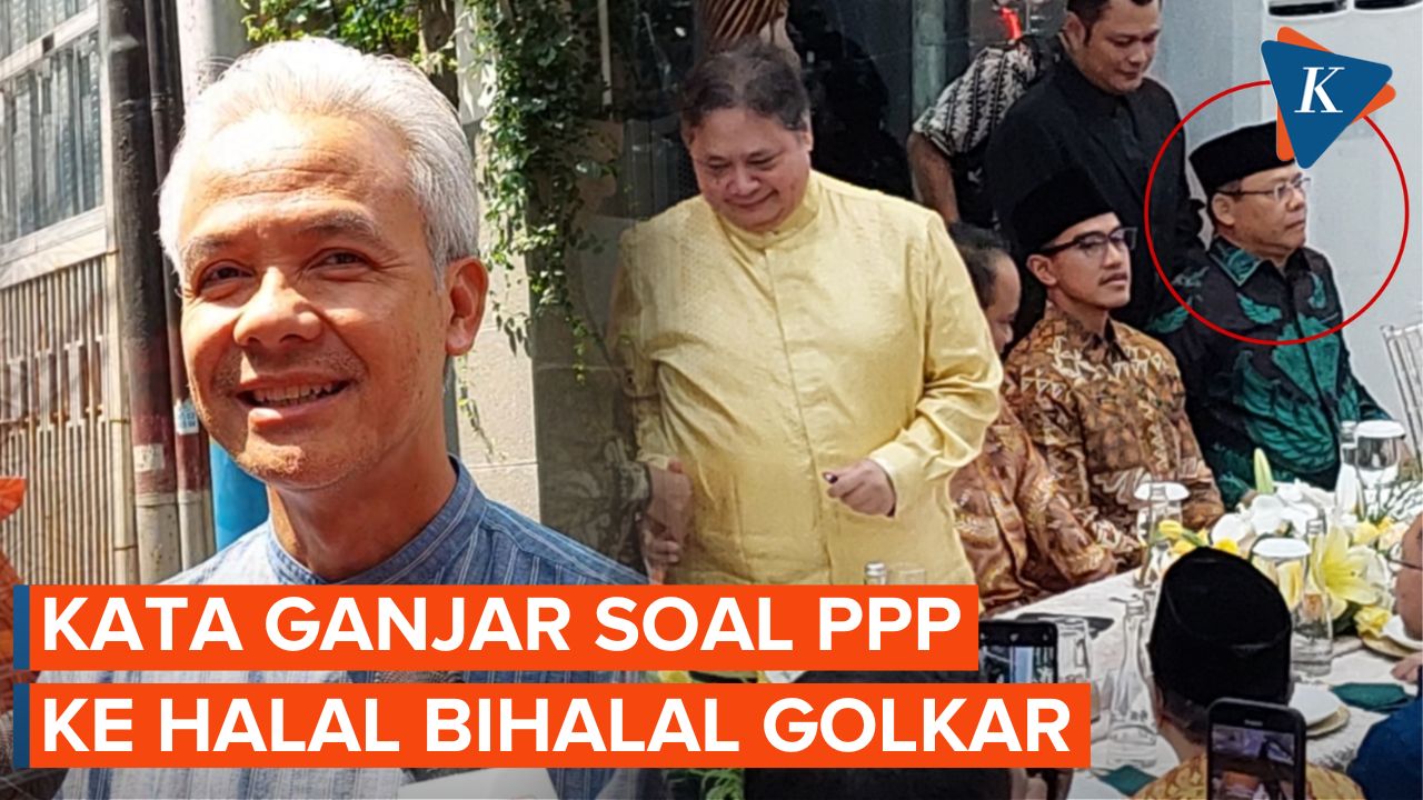 Ganjar Tak Persoalkan PPP Hadiri Acara Halal Bihalal Golkar