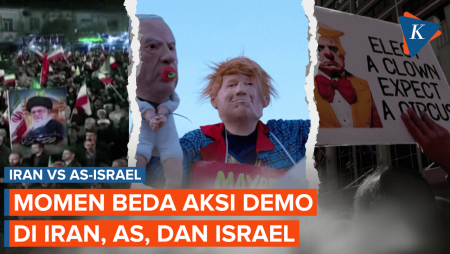 Beda Aksi Demo: Iran Dukung Pemerintah, Warga AS Dan Israel Kompak Kecam Trump-Netanyahu