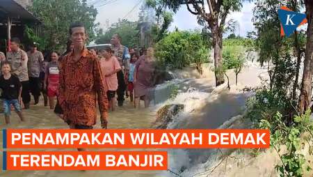 Banjir Demak, Tanggul Sungai Tuntang Jebol 11 Meter, 5 DesaTerendam