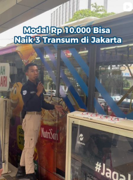 Naik Tiga Transportasi Umum di Jakarta Dengan Tarif Rp 10.000