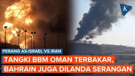Serangan Iran Picu Kebakaran Tangki BBM Di Oman Dan Bahrain