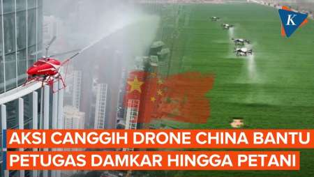 Aksi Drone China Jadi Petugas Damkar Hingga Dukung Pertanian Cerdas