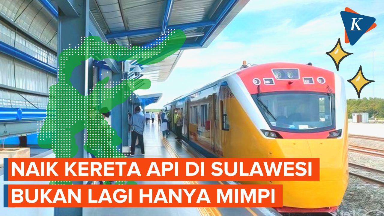 Kereta Api Pertama di Sulawesi Rute Makassar-Parepare Resmi Beroperasi