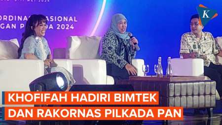 Khofifah Hadiri Bimtek dan Rakornas Pemenangan Pilkada 2024 PAN