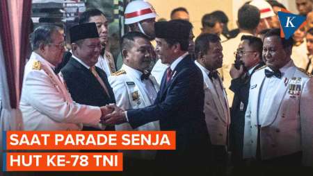 Momen SBY-Prabowo Kompak Berseragam Militer PDU 2, Lengkap Berdasi Kupu-kupu