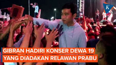 Momen Gibran Rakabuming Hadir di Konser Dewa