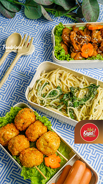 RESEP MUDAH - Bento Spaghetti dan Ayam Teriyaki, Ide Kreatif Siapkan Bekal Anak dan Suami