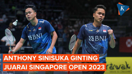 Anthony Ginting Juarai Singapore Open 2023, Patahkan Rekor 50 Tahun